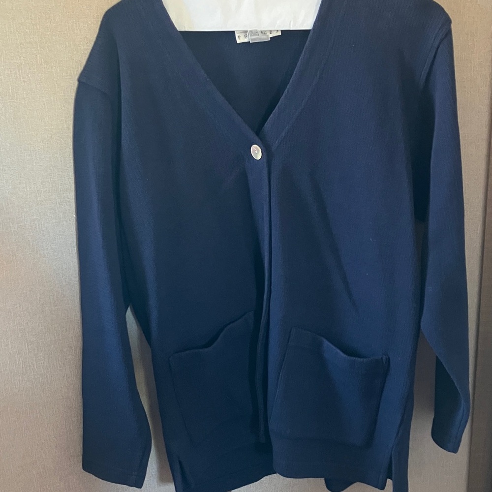 FINAL MARKDOWN Talbots Navy Blue Women's Sweater petite small